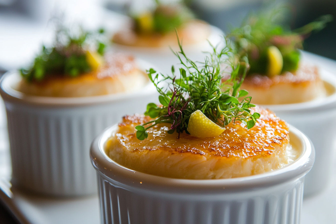 Crab cream Brulee