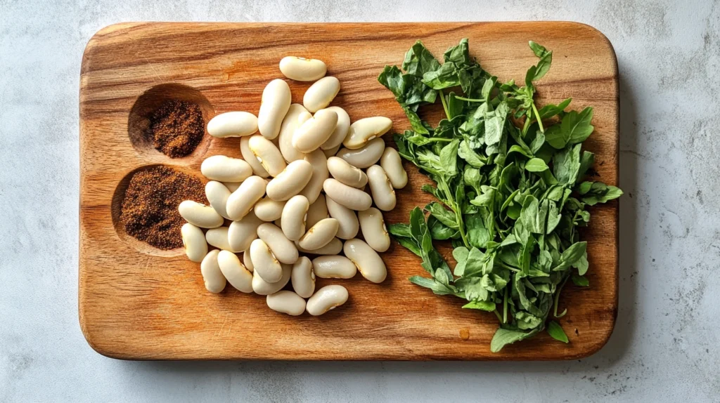 Creamy butter beans recipe in a bowl